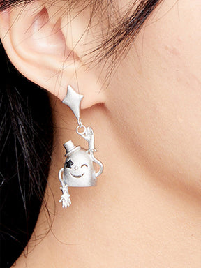 MUKTANK x QUANDO Magician of the Stars Silver Earrings