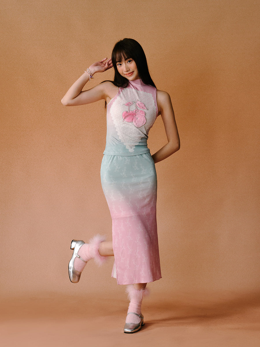 mukzin ワンピース　ピンク 100-1333_61525f39-e4fe-414d-