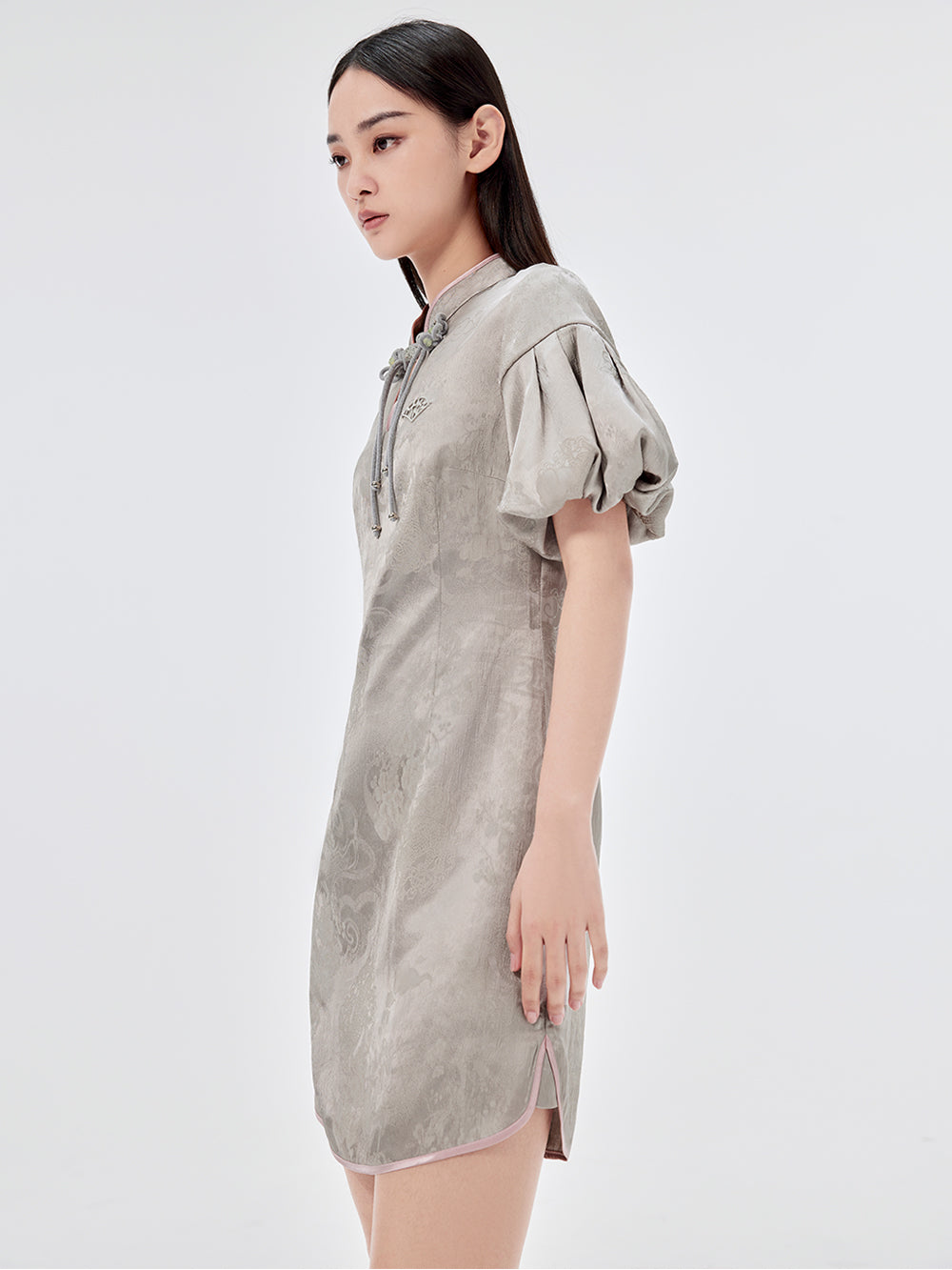 MUKZIN Vintage Jacquard Cheongsam Dress