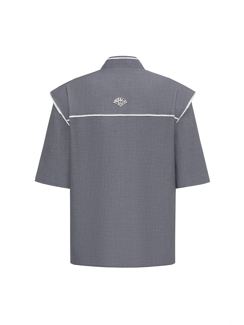 MUKZIN Chinese Style Gray Loose Simple Shirt