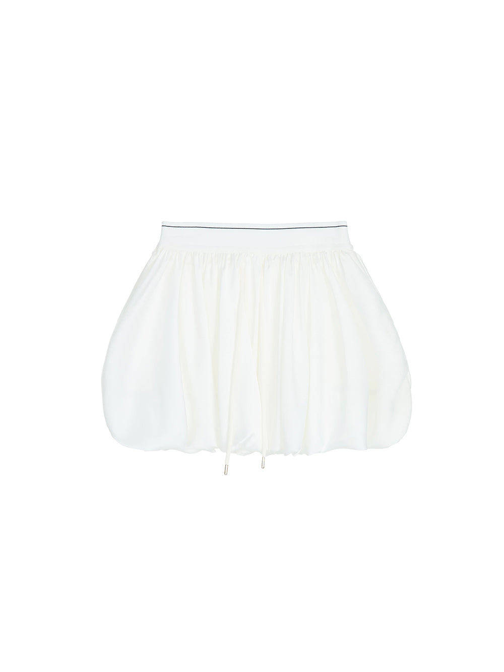 MUKTANK x MODULER Waistband Pieced Drawstring Bud Mini Skirt