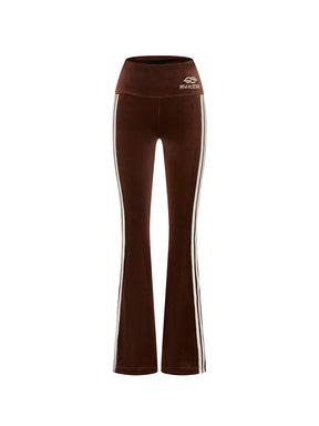 MUKZIN Linglong "Disco" Vintage Velvet Sporty Flared Pants