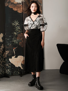 MUKTANK X CUUDICLAB Chiffon Blouse (Neck Tie Sold Separately)