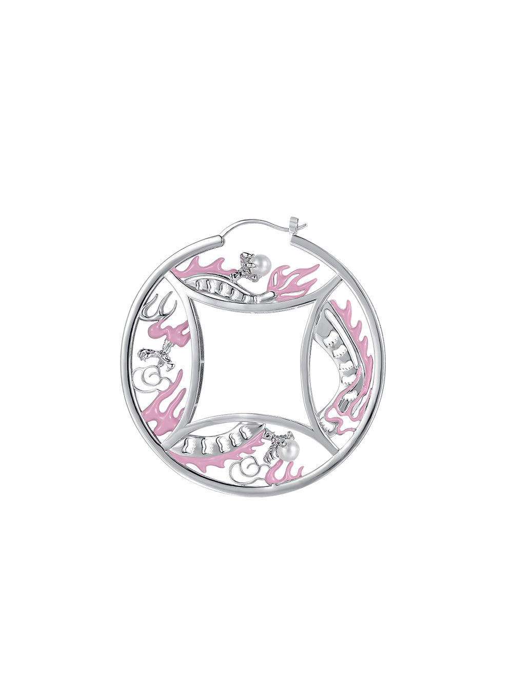 MUKTANK x GEL E LUA Dragon Coin Statement Earrings