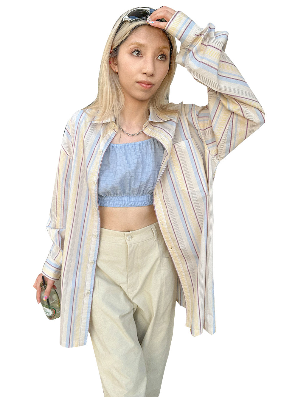 MUKTANK x TWOPLUMGIRLS Versatile Khaki Casual Pants