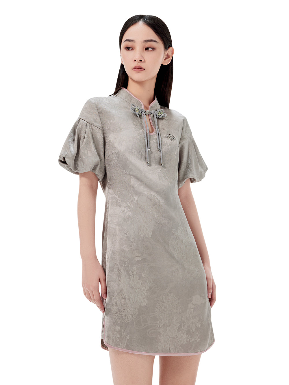 MUKZIN Vintage Jacquard Cheongsam Dress