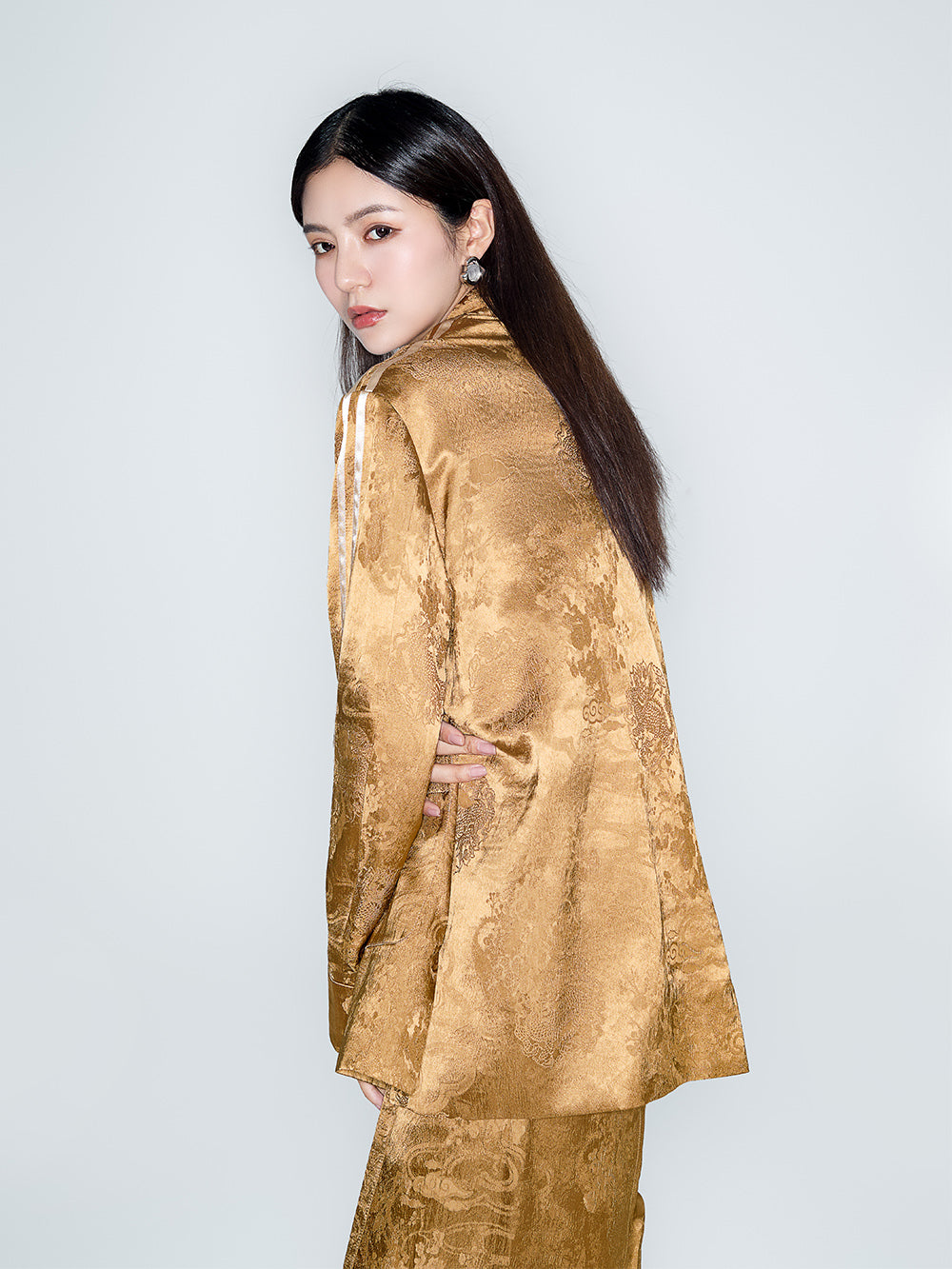 MUKZIN Lilong "thunderclap" Embossed Jacquard Neo-Chinese Style Tang Jacket