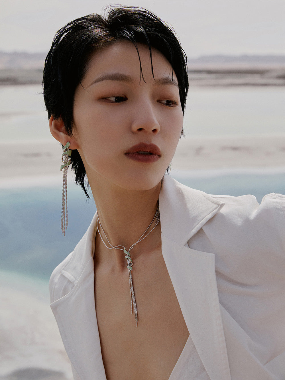 MUKTANK x JUUNNGLE LAB Wind Rider Series Tassel Earrings