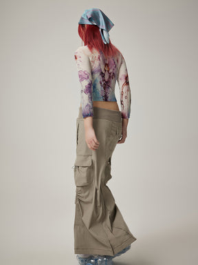MUKTANK  Fish Tail Shaped Maxi Skirt