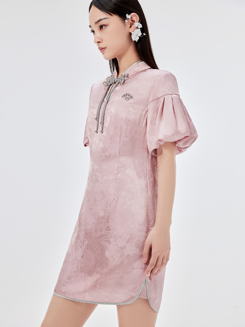 MUKZIN Vintage Jacquard Cheongsam Dress