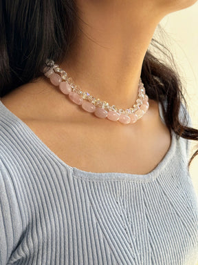 MUKTANK x JUUNNGLE NANAX Pink Lychee Boba Necklace