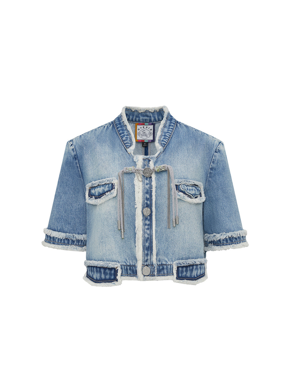 MUKZIN Vintage Denim Short Sleeve Jacket