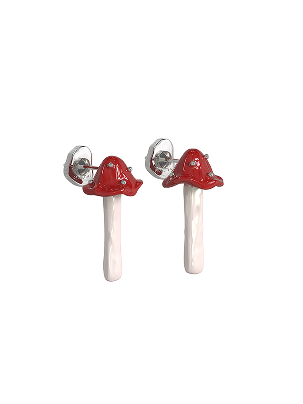MUKTANKxPEARLONA Dangerous Garden - Magic Mushroom Baroque Pearl Earrings