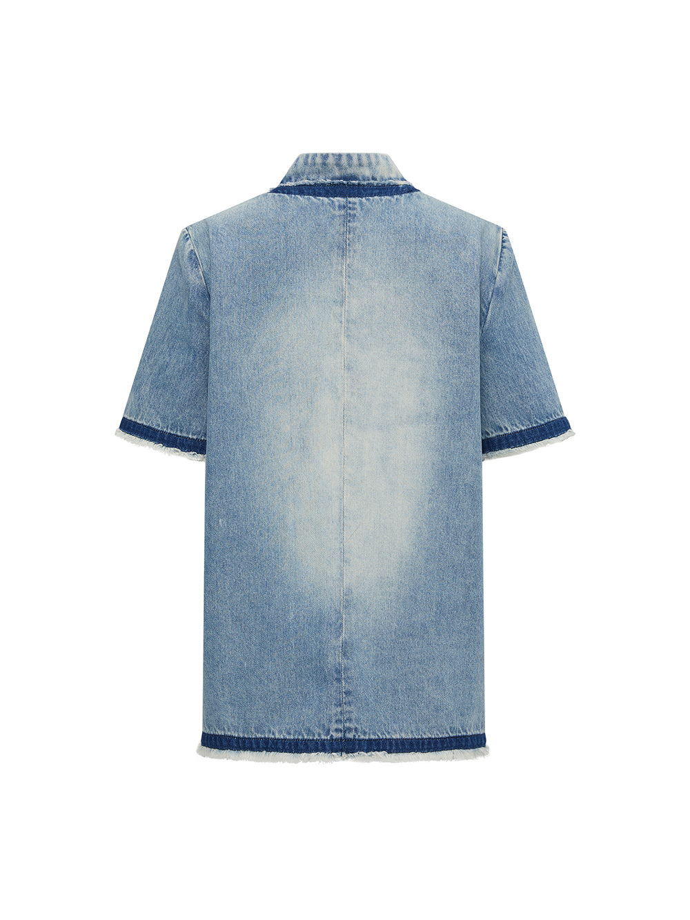 MUKZIN Vintage Denim Short-sleeved Jacket