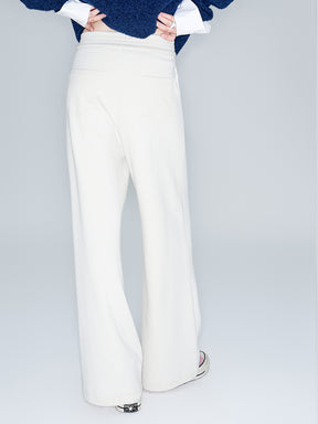 MUKZIN Linglong "Moon God" New Chinese-style Knit Straight Trousers