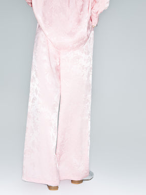 MUKZIN Linglong "Intoxicated by Flowers" - Neo-Chinese Relaxed Wide-Leg Trousers