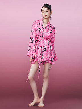 MUKZIN Fashionable Cute Pink Pajamas Set