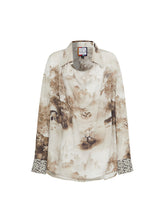 MUKZIN Lilong "Mandarin Duck" Asymmetric Ink-Wash Shirt