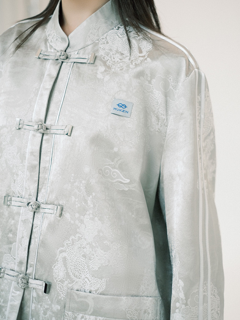 MUKZIN Lilong "thunderclap" Embossed Jacquard Neo-Chinese Style Tang Jacket