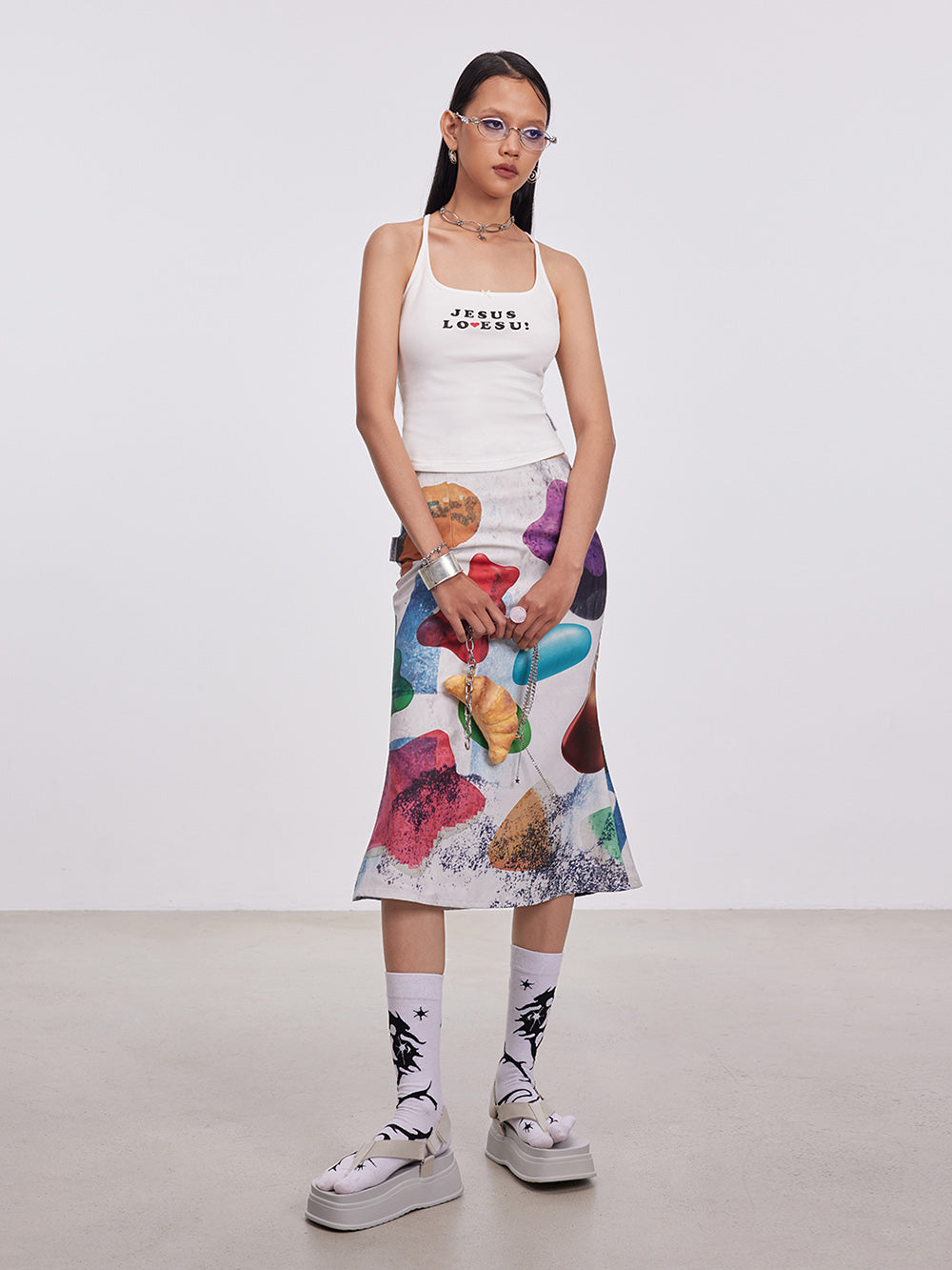 MUKTANK x Damage Asia "JESUS LOVES U" Camisole Tank Top