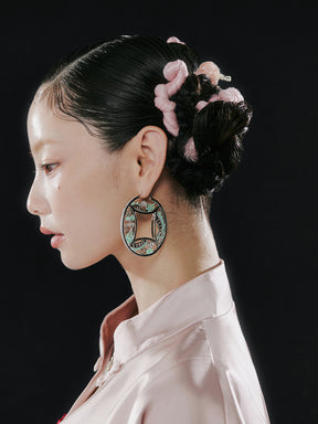 MUKTANK x GEL E LUA Dragon Coin Statement Earrings