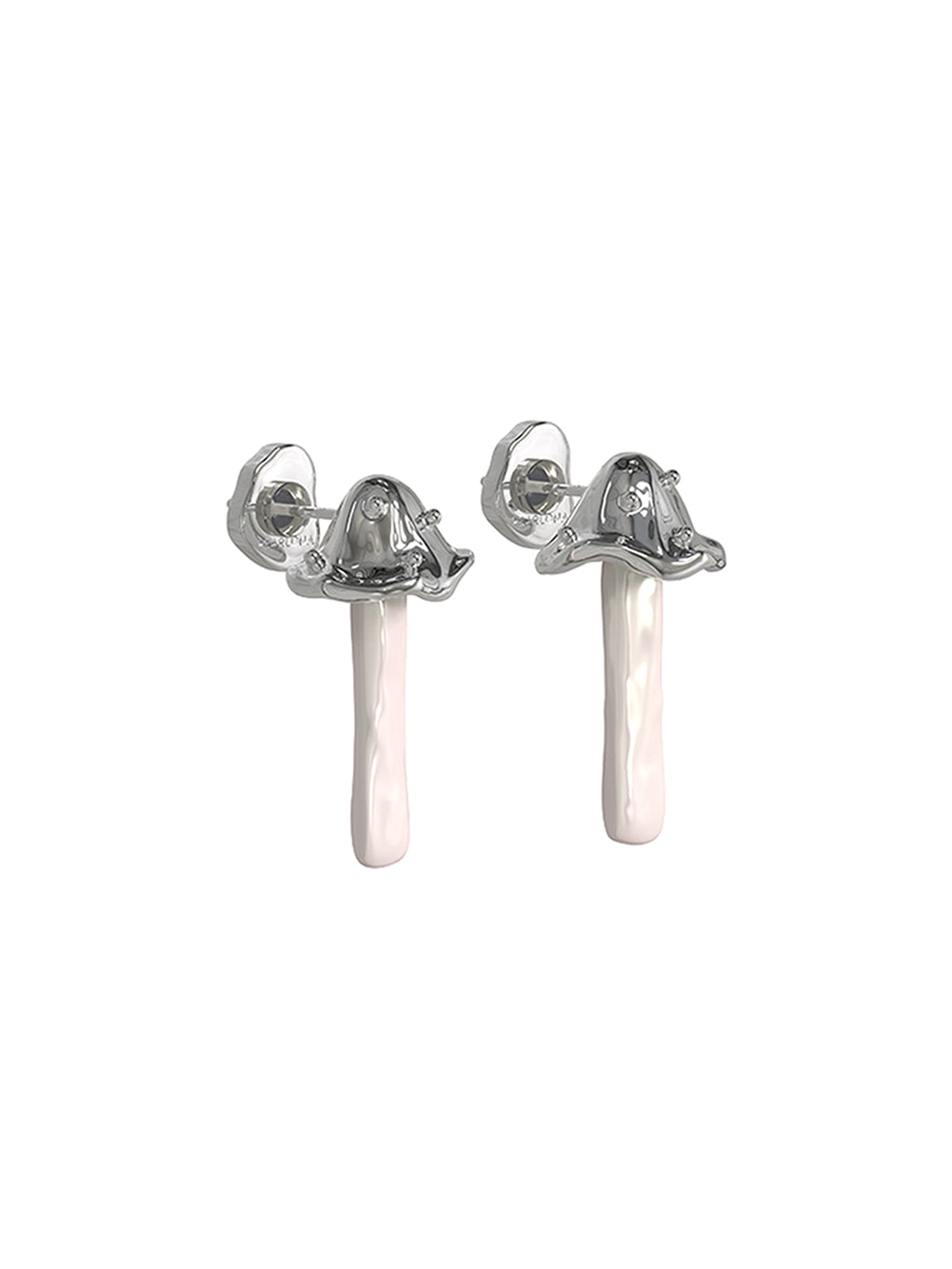 MUKTANKxPEARLONA Dangerous Garden - Magic Mushroom Baroque Pearl Earrings