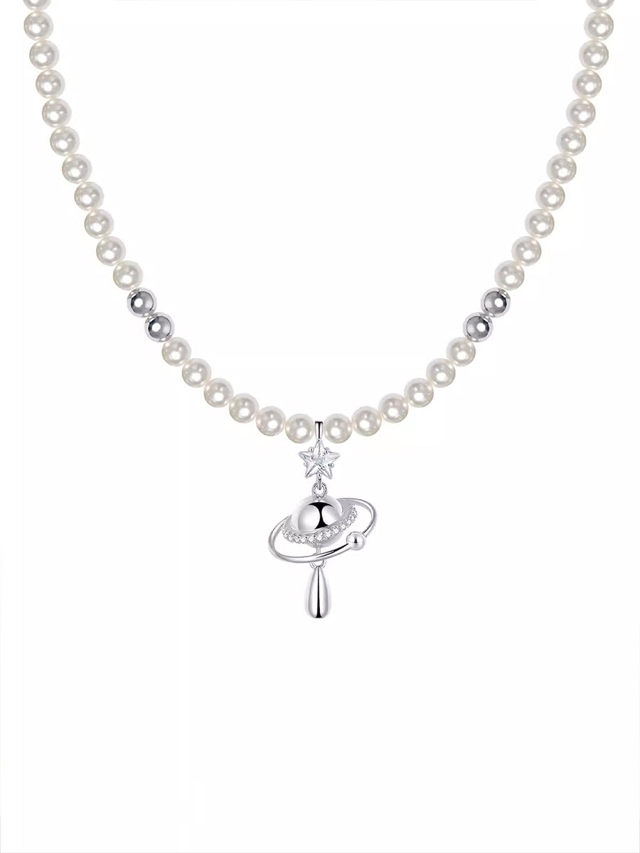 アクセサリー mukku9843 MUKTANK x SUN HUNTER Paearls Planet Necklace