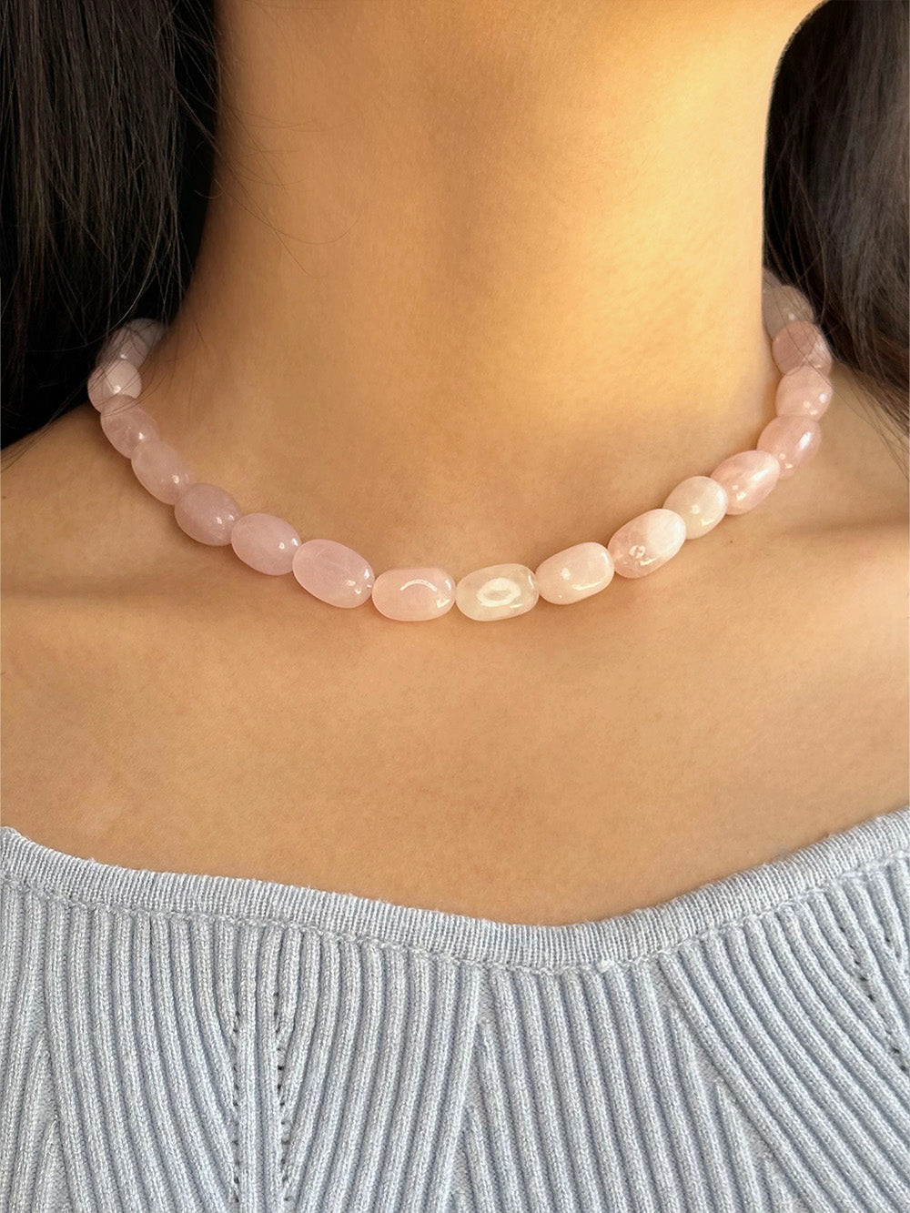 MUKTANK x JUUNNGLE NANAX Pink Lychee Boba Necklace