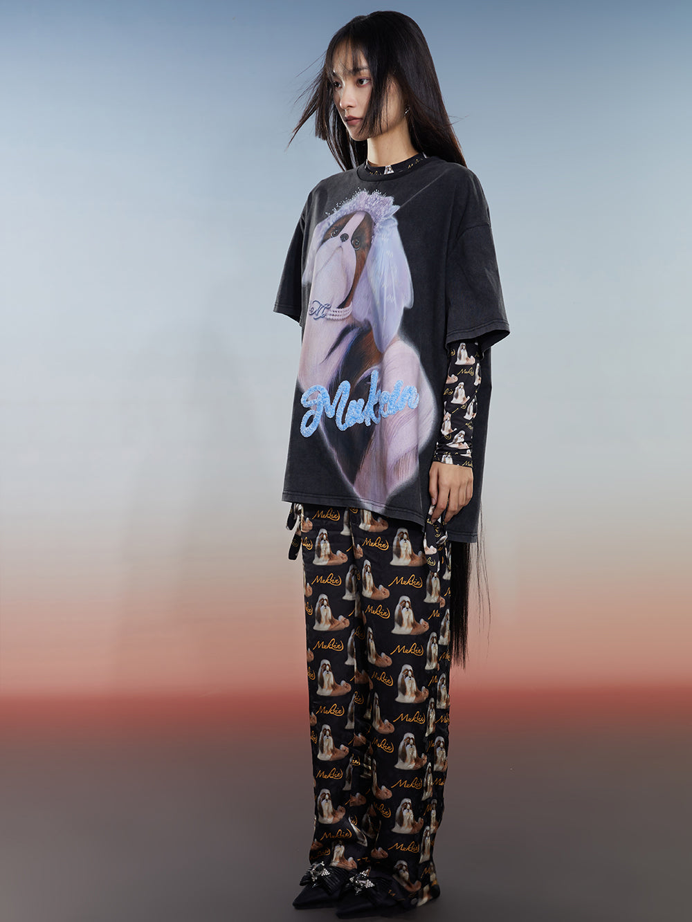 MUKZIN Printed Loose High-quality Comfortable Versatile Trousers