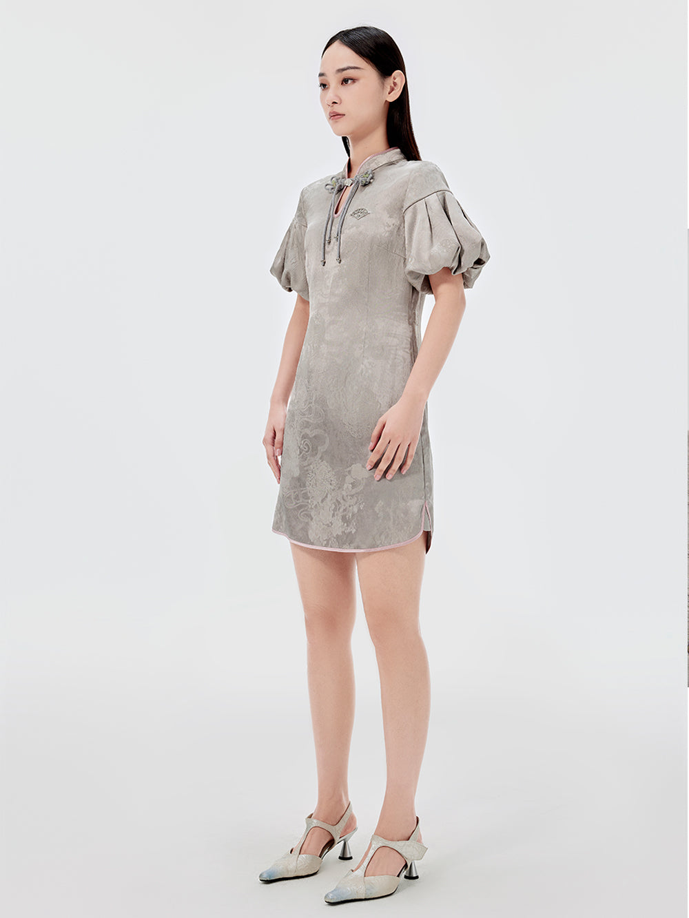 MUKZIN Vintage Jacquard Cheongsam Dress