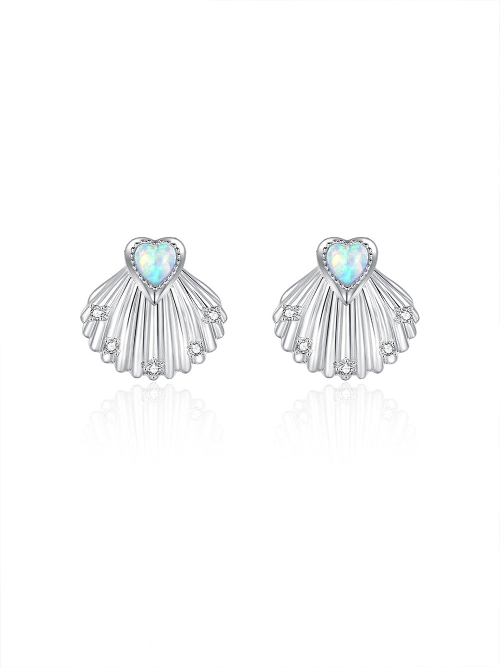 MUKTANK x SUN HUNTER Opal Shell Earrings