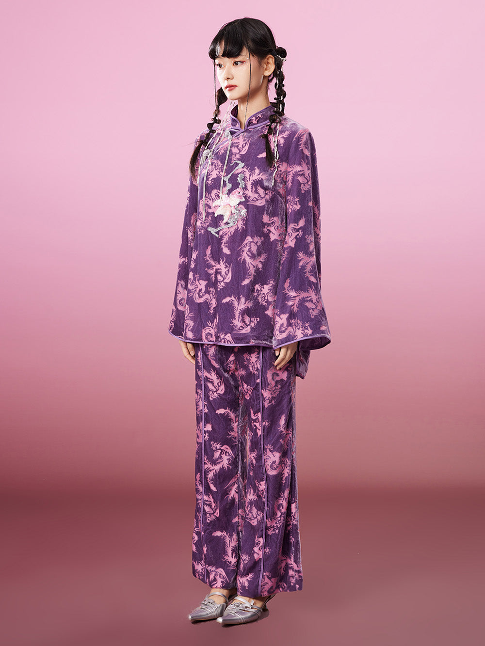 MUKZIN New Printed Loose Velvet Comfortable Trousers