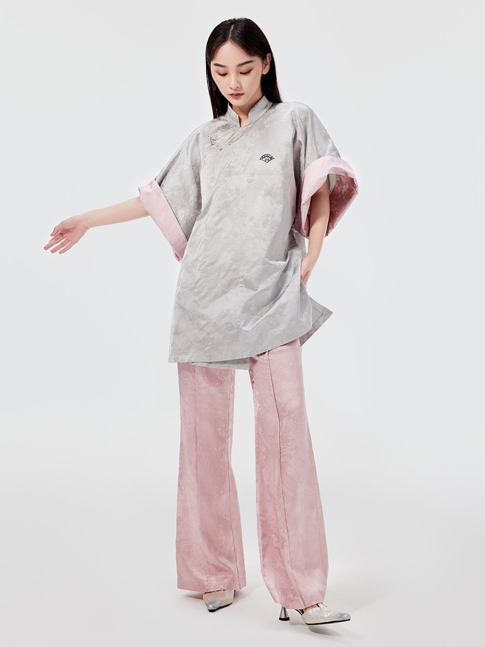 MUKZIN Fashionable Jacquard Cheongsam Shirt