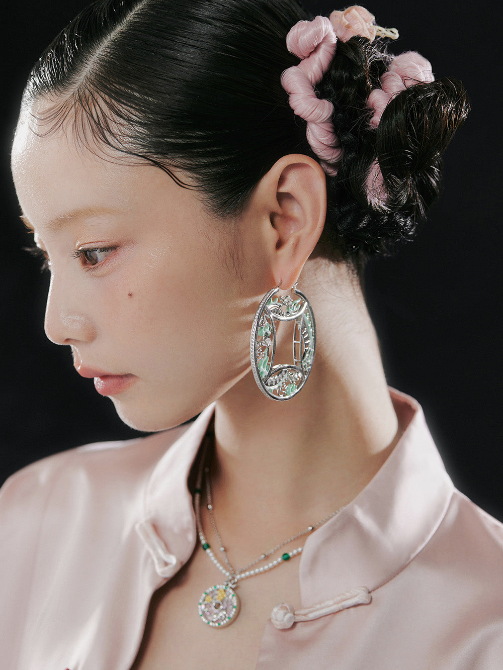 MUKTANK x GEL E LUA Dragon Coin Statement Earrings