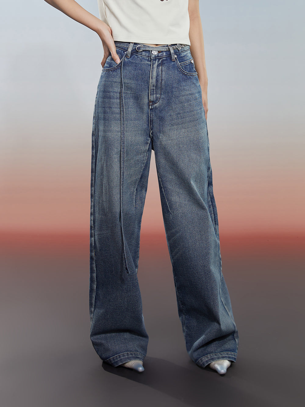 MUKZIN Versatile Classic Comfortable Simple Jeans