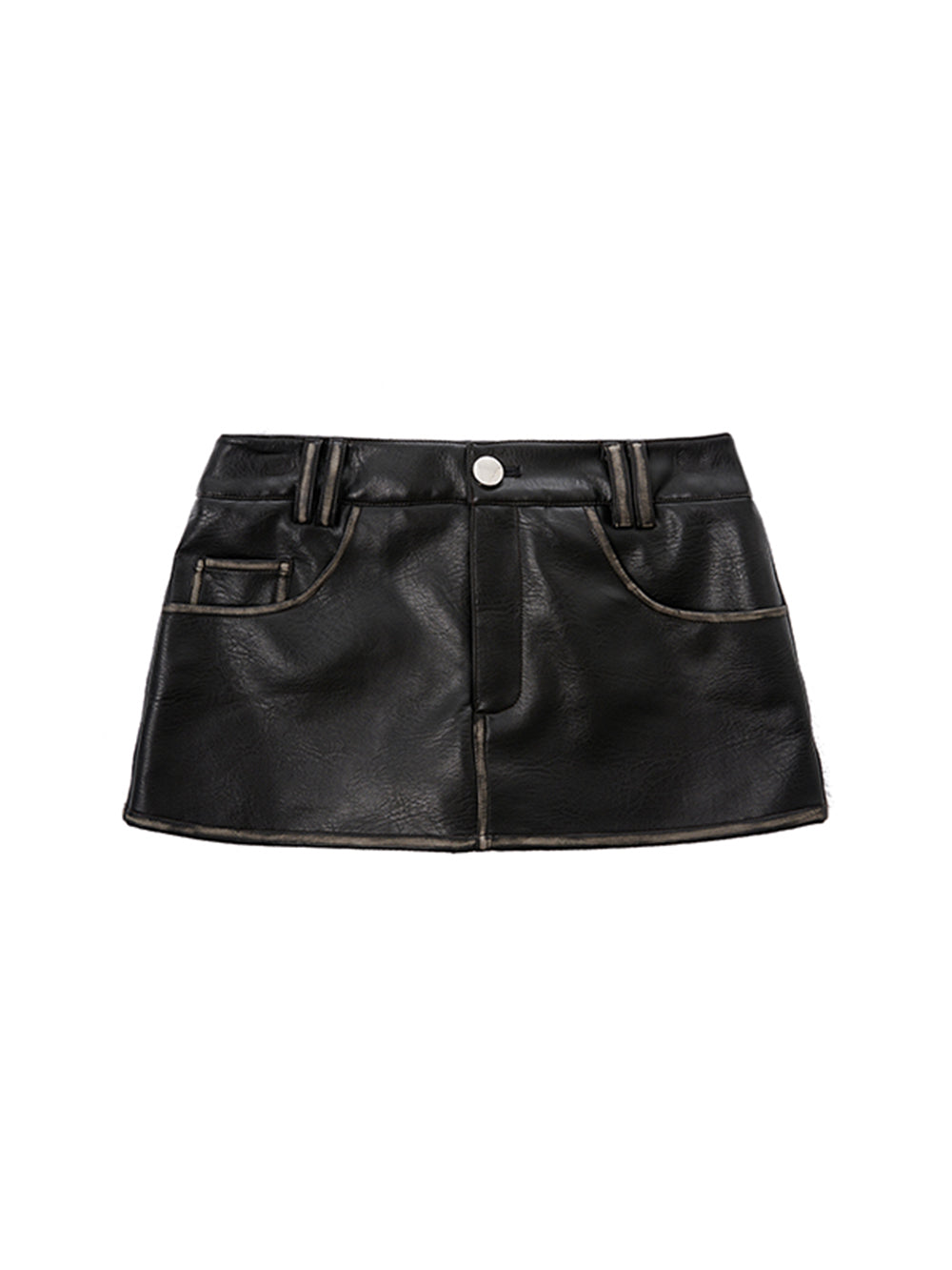 MUKTANK x MODULER Hand-colored Waist Leather Skirt