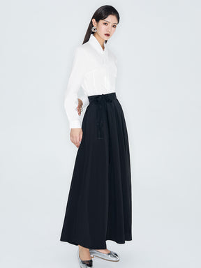 MUKZIN Linglong "Eastern Mystique" - Cheongsam-Inspired Everyday Work Wear Ma Mian Skirt