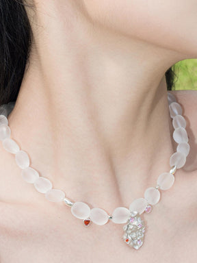 MUKTANK X QUANDO Lilith Natural White Crystal Necklace