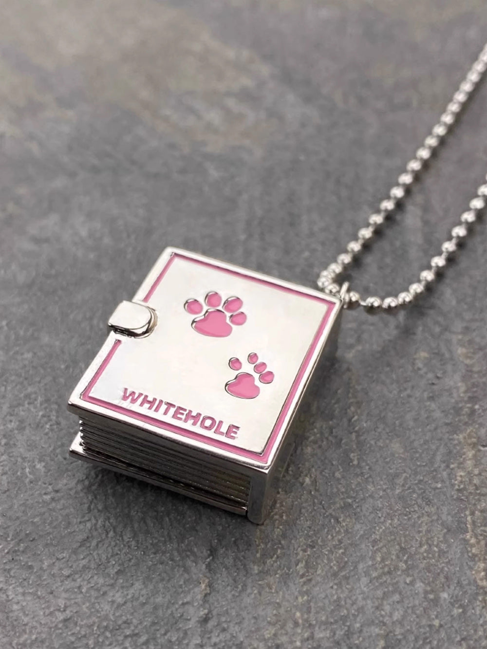 MUKTANK X WHITEHOLE Small Dog Diary Box Unique Necklace