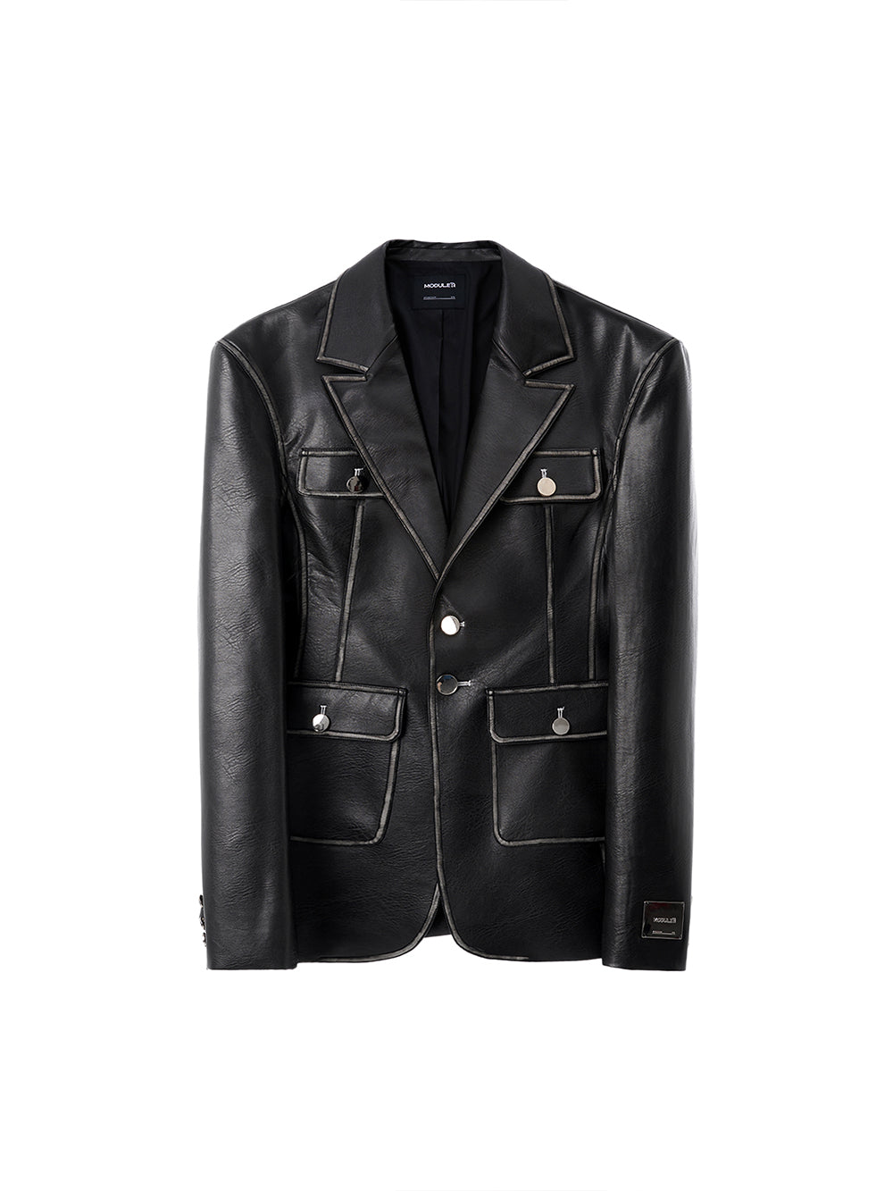 MUKTANK x MODULER Hand-colored Waist Leather Suit