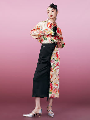 MUKZIN Stylish Patchwork New Charming Skirt