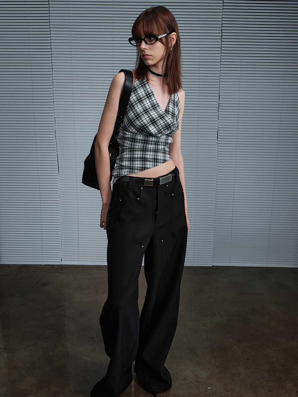 MUKTANK x MODULER Plaid Inner Top