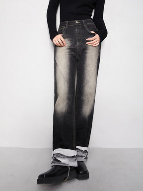 MUKTANK x CUUDICLAB Jeans with Cuffed Hem
