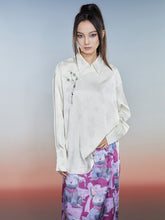 MUKZIN New Chinese Style White Simple Shirt