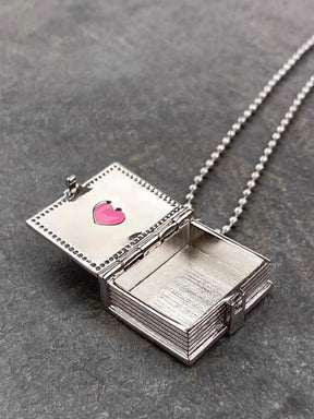 MUKTANK X WHITEHOLE Small Dog Diary Box Unique Necklace