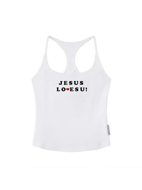 MUKTANK x Damage Asia "JESUS LOVES U" Camisole Tank Top