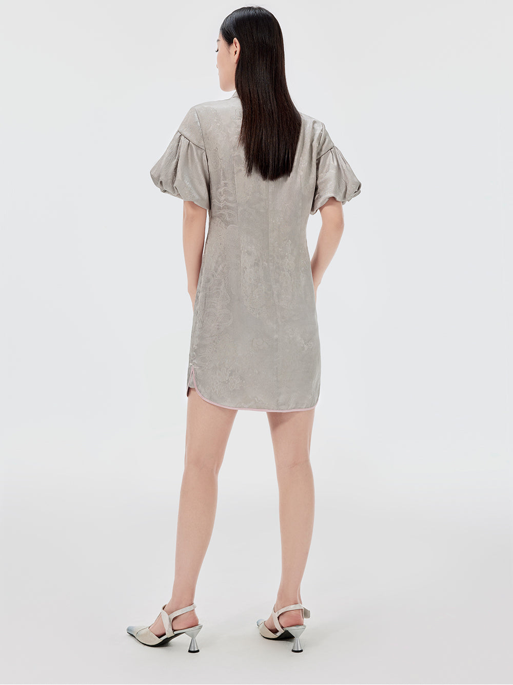 MUKZIN Vintage Jacquard Cheongsam Dress