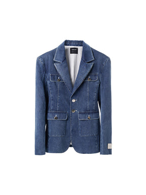 MUKTANK x MODULER Blue Washed Denim Suit