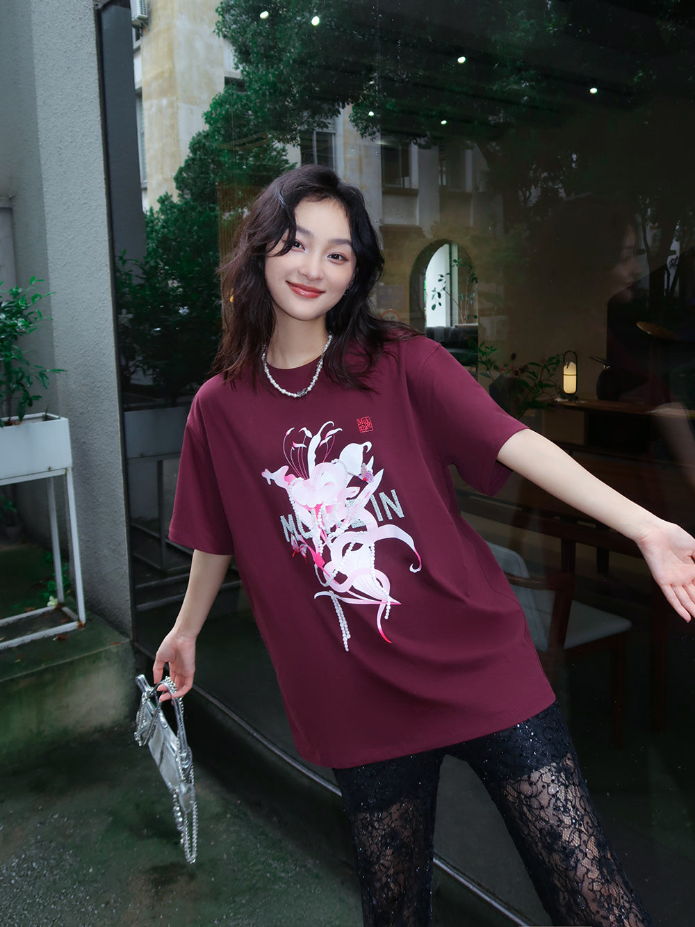 MUKZIN 3-color Loose Print T-shirt