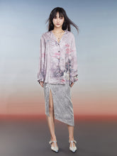 MUKZIN Single-breasted Vintage Shirt Lapel Print